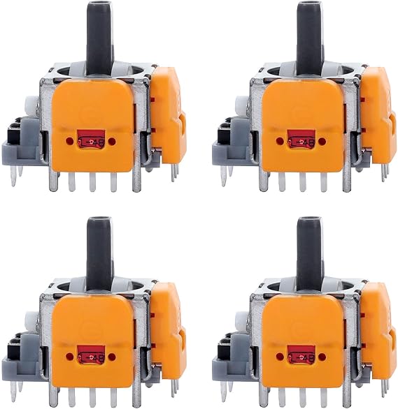 DualSense PS5 Denetleyicisi için 4 adet Hall Etkili Joystickler Değiştirme, 3D Analog Sensör Tekerlek Başparmak Çubukları Rocker Modülü Playstation 5 Denetleyici için Değiştirme