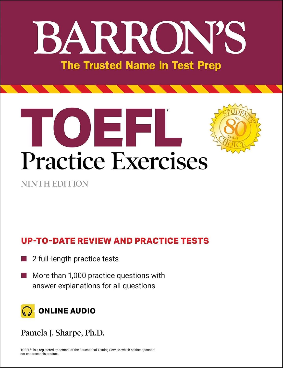 TOEFL Practice Exercises Barrons Test Prep Kağıt Kapak – Resimlendirilmiş, 12 Kasım 2020