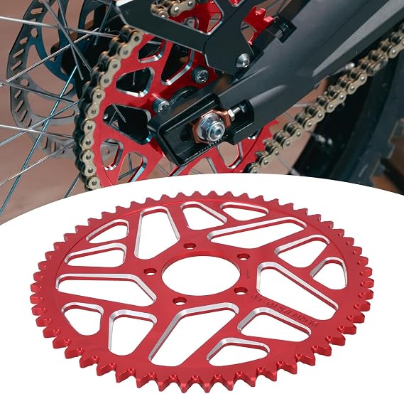 Motorcycle Sprocket, Sprocket 54 Teeth for Surron S/X Segway X160/X260-Red