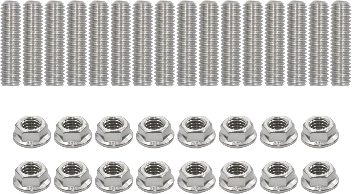 Header Stud Kit Bolts Valve Cover Stainless Steel Compatible For Ford FE 352 360 390 406 427 428 Engines