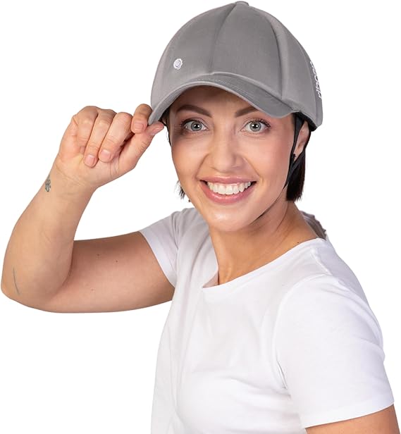 Ribcap Baseball Cap Medical Grade Protective Helmet | Platin | Large - Extra Large (Head Circumference 59-66 cm) | Soft Helmet for Epilepsy | Protective Helmet for Seizures | Fashionable & No Stigma