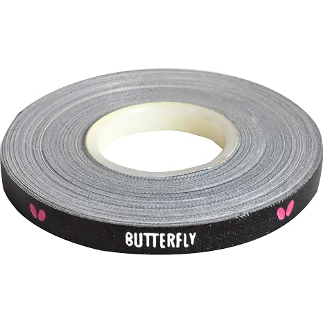 Masa Tenisi/Masa Tenisi Kürekleri için Kauçuk ve Bıçağınızın Kenarlarını Korumak için Kelebek Yan Bant - Renk Siyah/Beyaz/Macenta - Genişlik 6 mm - Rulolar 10m (20 Raket) ve 50 m (100 Raket)