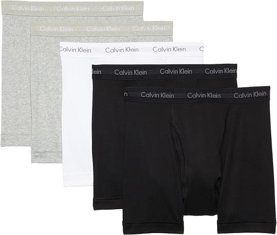 Calvin Klein Men's Cotton Classics Multipack Boxer Briefs (Pack of 5)