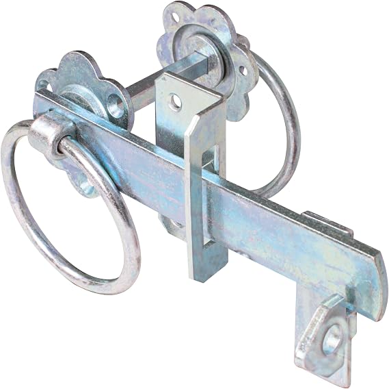 Gah-Alberts 210250 Garden Gate Latch for High Gates or Wattle Fence Doors Zinc-Plated Yellow Galvanised