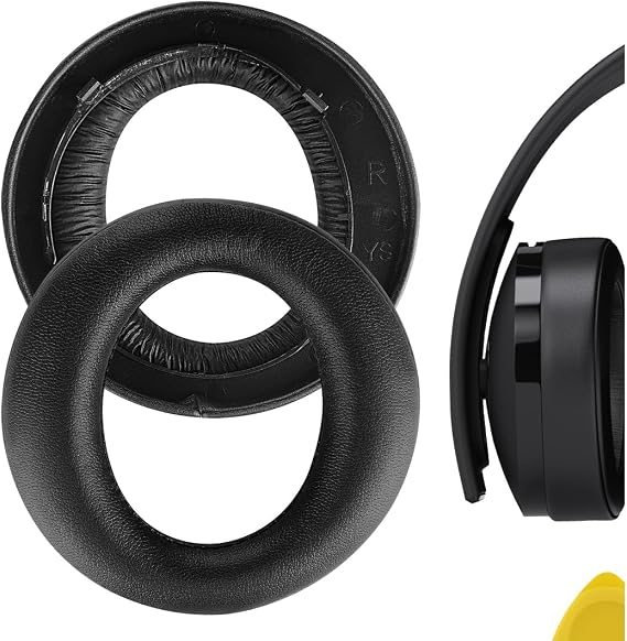 Geekria Earpad Replacement for Playstation Gold Wireless Headset New Version 2018 PS4 Gold Wireless Headset 500 Million Limited Edition Ear Pad/Cushion/Ear Cups/Earpads Repair Parts (Black)