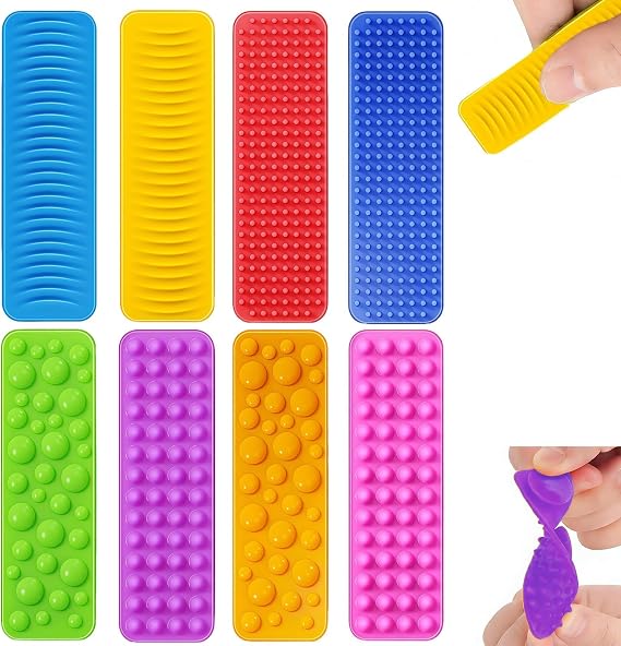 8 PCS Sensory Stones, Sensory Fidget Toys with Worry Stones Random Color, Fidgets Toys Anxiety Relief Stress Fidget Box Stress Toyss Calms for Anxiety (for Age 15+)