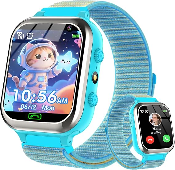Kids Smart Watch,Smart Watch for kids with Phone Call SOS Music Video Camera Step Counter Alarm, Smartwatch for boys girls Birthday Gifts 4-8 age