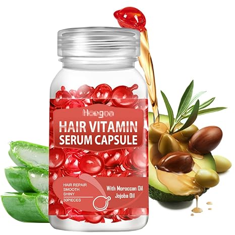 Hair Treatment Serum Hair Vitamin Serum Capsule Enriched with Moroccan