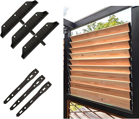 Louver Bracket Kit, Deck Sunblind System, 2 Pack