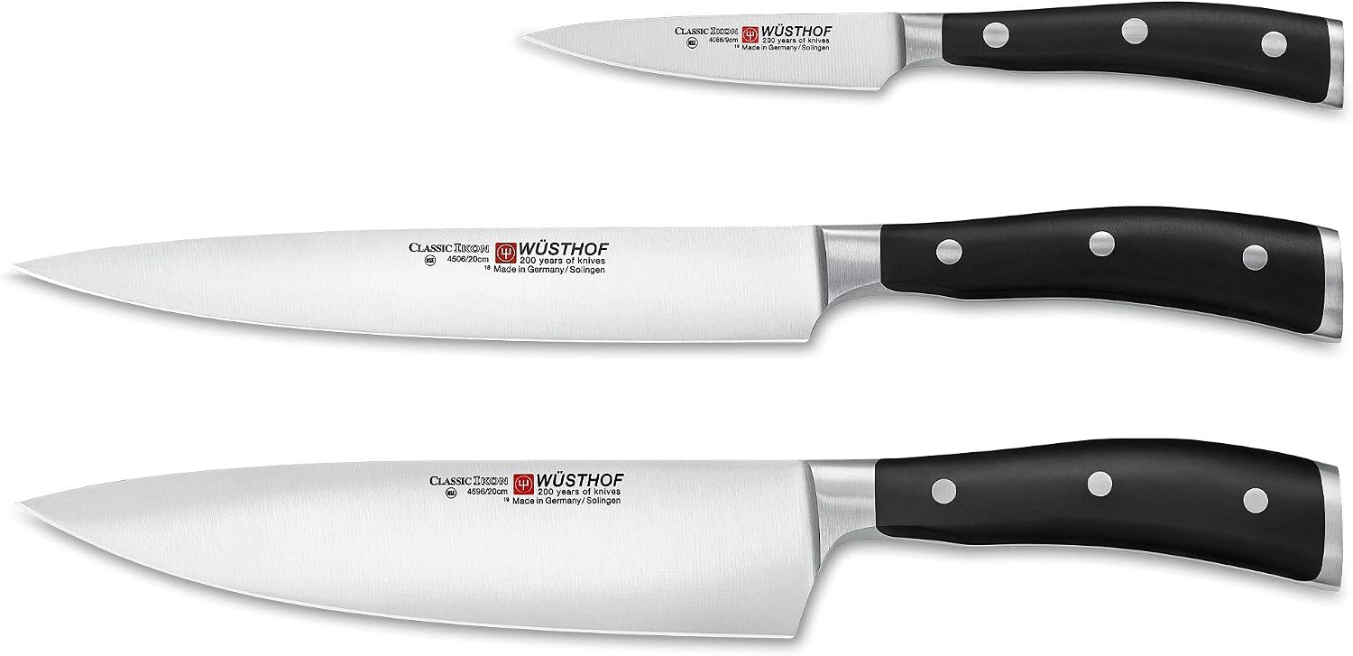 Wüsthof 9601 Classic IKON Ensemble De 3 Couteaux