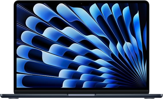 Apple 2025 M4 çipli 13 inç MacBook Air Laptop: 13.6 inç Liquid Retina Ekran, 16GB Birleşik Bellek, 256 GB SSD Depolama, 12MP Center Stage Kamera, Touch ID; Gece Yarısı