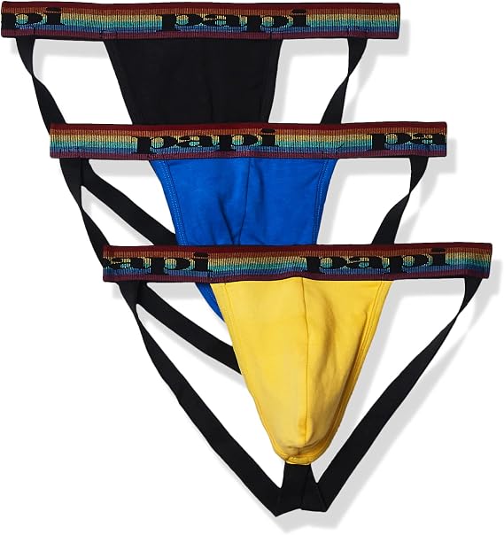 Papi Men's Men's 3pk Jock Straps Underwear (pack of 3)