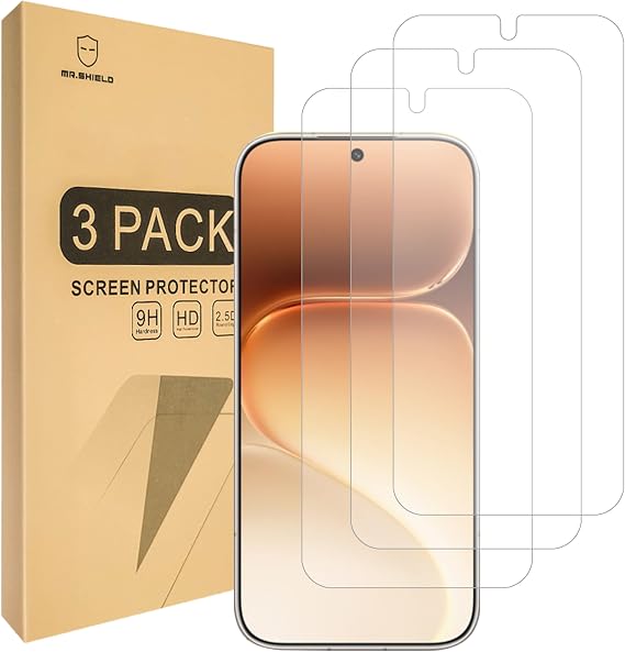 Mr.Shield 3-Pack Tempered Glass Screen Protector for Honor 600/600 Pro