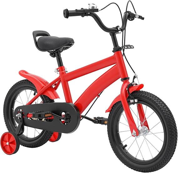 14 Inch Outdoor Kids Bicycle,Fitted with Removable Training Wheels