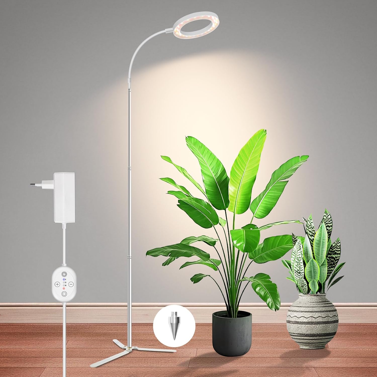 24V Multi-Purpose Plant Light for Indoor Plants LM281B+660nm LED Plant Lamp Novelty Plant Center Full Spectrum Glow Light High PPFD Glow Lamp A20 White