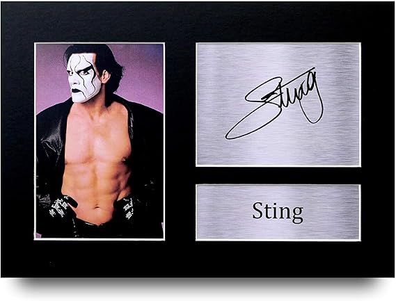 HWC Trading Sting Gift Signed A4 Printed Autograph Wrestling Gifts Print Photo Picture Display