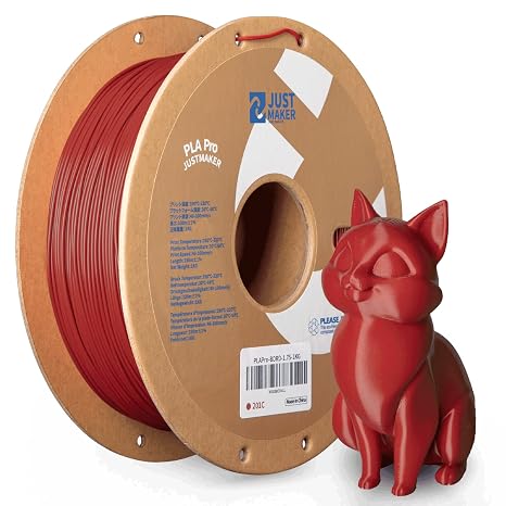 PLA Pro (PLA+) 3D Yazıcı Filamenti, Yükseltme Karton Makarası, Çoğu 3D Yazıcıyla Baskı,0,03 mm, 1,75 mm, 1 kg, Şarap Kırmızısı