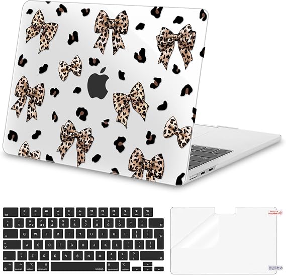 MOSISO Compatible with MacBook Air 13 inch Case M5 M4 M3 M2, Transparent