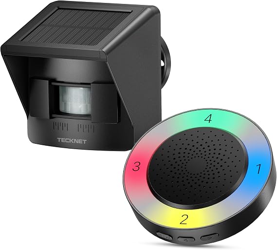 TECKNET Wireless Solar Driveway Alarm