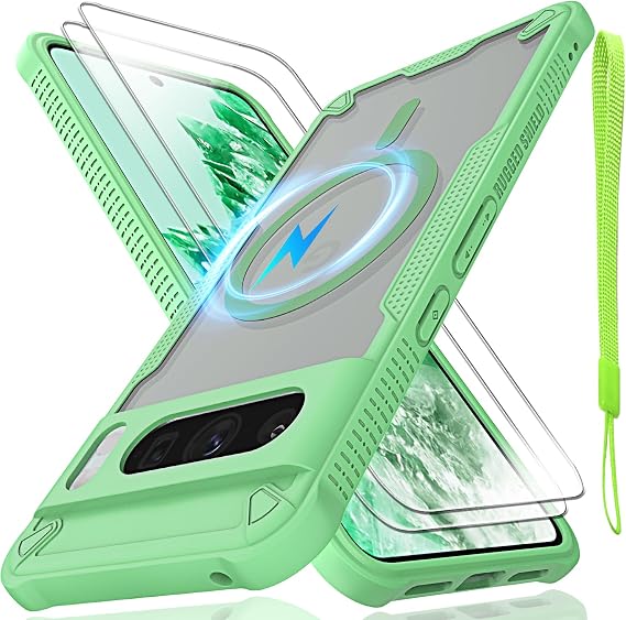 Magsafe Phone Case for Google Pixel 8 Pro 6.7-inch-Green