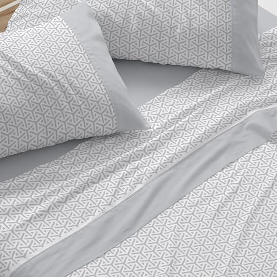 Burrito Blanco | Bed Sheet Set 100% Cotton Bed 150-160 Grey