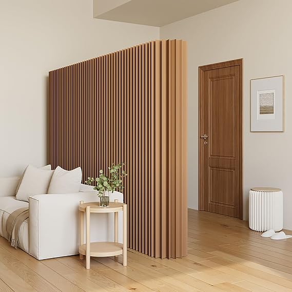 Retractable Room Divider - Folding Privacy Screen for Storage and Space Separation