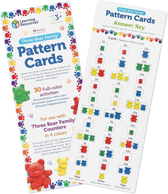 Learning Resources - Compare Bears Pattern Cards