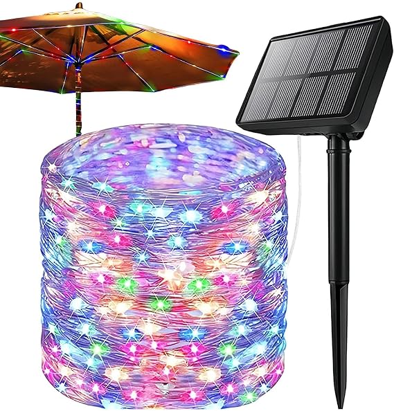 Solar String Lights Outdoor Waterproof Ambient Lighting Home Decor