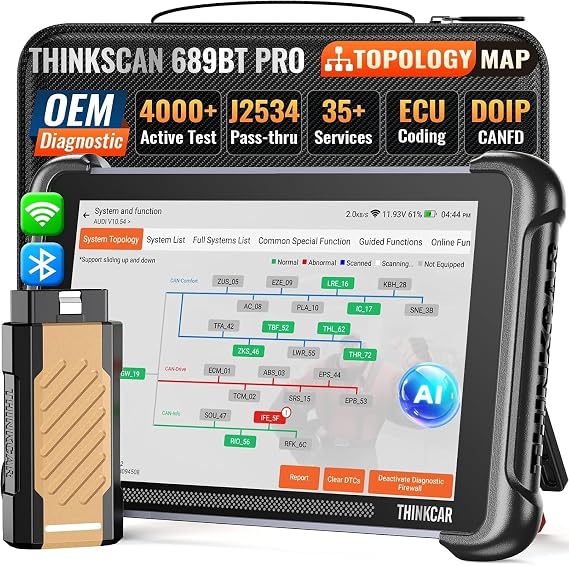 THINKCAR Diagnostic Tool, THINKSCAN 689BTPRO Bidirectional Diagnostic Tool