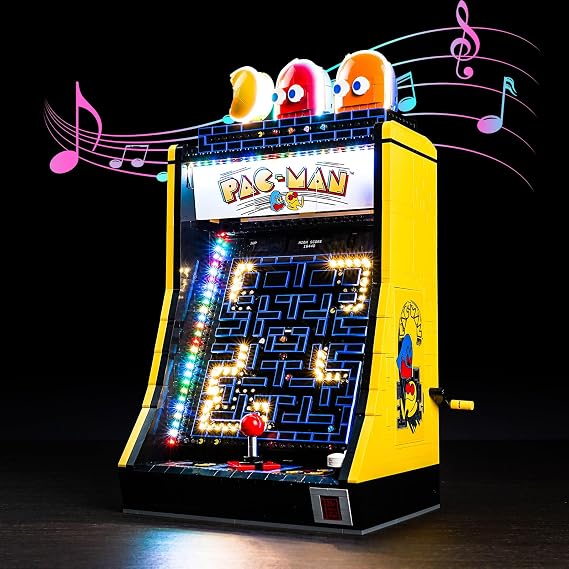 Upgraded Led Light Kit for Lego Icons PAC-Man Arcade Building Blocks Model Compatible with Lego 10323