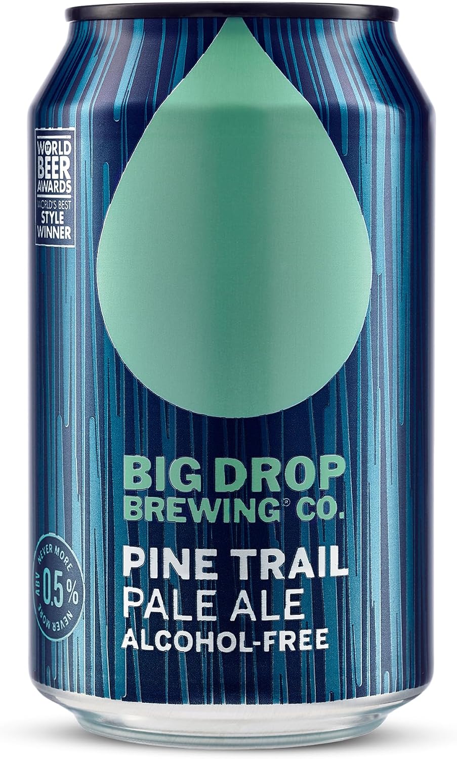 Big Drop Pine Trail Pale Ale - Naturally Brewed Alcohol Free Pale Ale with a Citrusy Bite - Vegetarian & Gluten Free 12 x 330ml Cans
