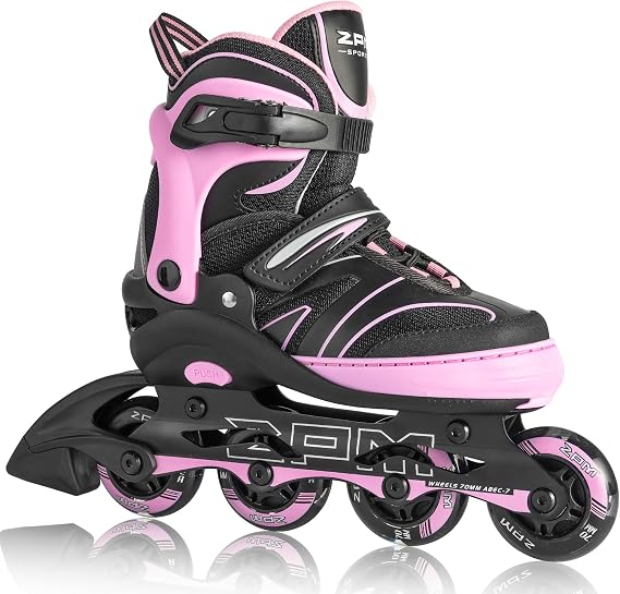 2PM SPORTS Adjustable Inline Skates for Kids, Women and Men