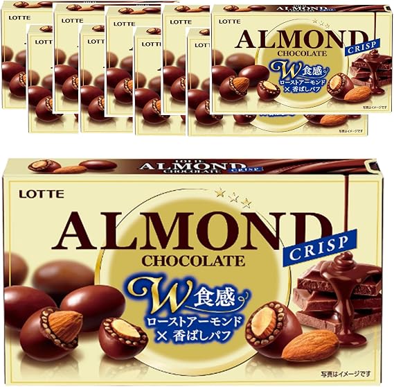 Lotte Almond Chocolate Crisp 80 g x 10 Packs