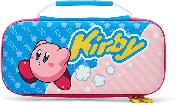 PowerA Protection Case for Nintendo Switch, Switch Lite & OLED Model, Hard Shell Protective Pouch with Carry Handle and 9 Game Cards Storage, Official: Kirby