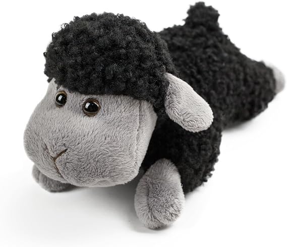 lilizzhoumax Black Lying Lamb Plush Toy