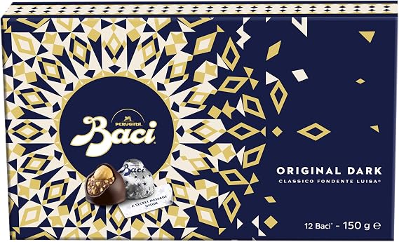 Baci Original Dark Chocolate Truffles with Hazelnut, 150 g (Pack of 1)