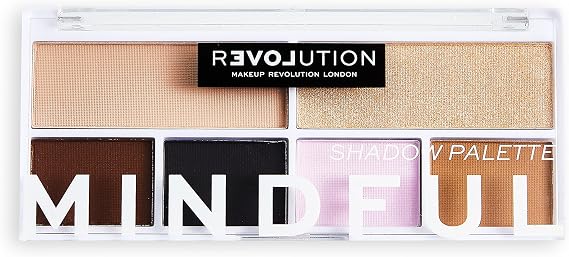 Revolution Beauty Eyeshadow Palette - Neutral, Soft Pink, Shimmer, Deep Brown - Powder - Blendable, Fade Proof - Full Coverage, Long-lasting Wear