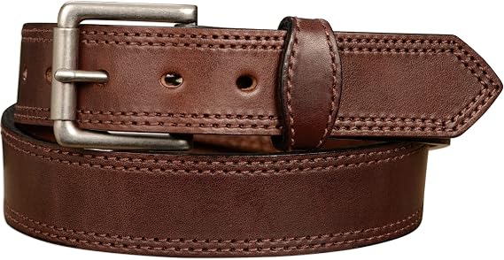 Bullhide Belts Mens Leather Belt for Work, Casual, Dress, 1.50" Wide