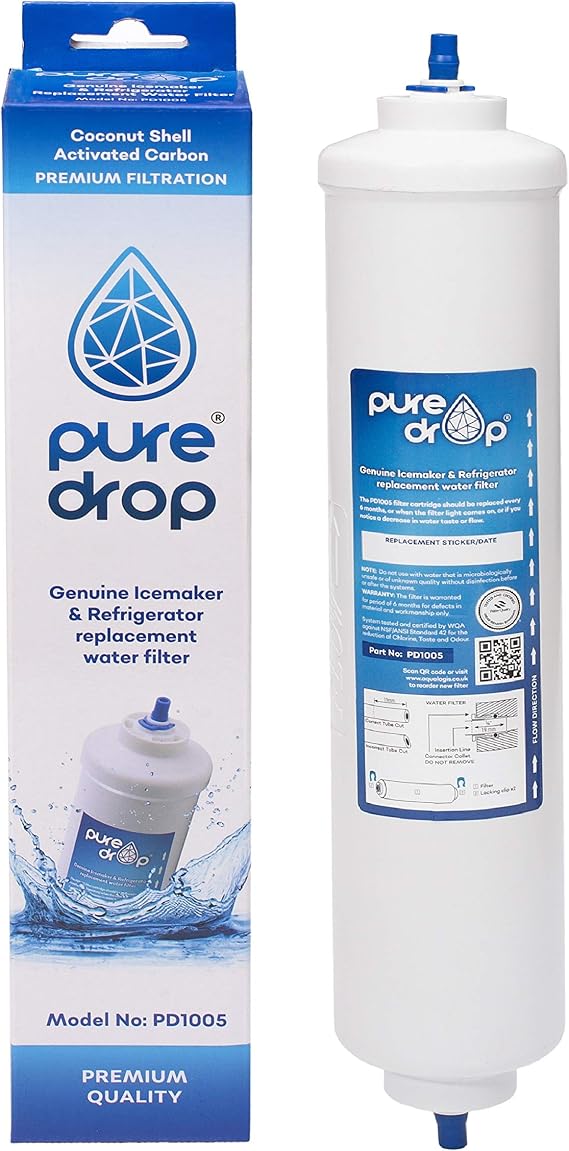 PureDrop Filter Compatible with Samsung DA29-10105J / HAFEX/EXP/WSF-100 / DA99 02131B / EF9603 / LG 5231JA2010B External Fridge Filter (1)