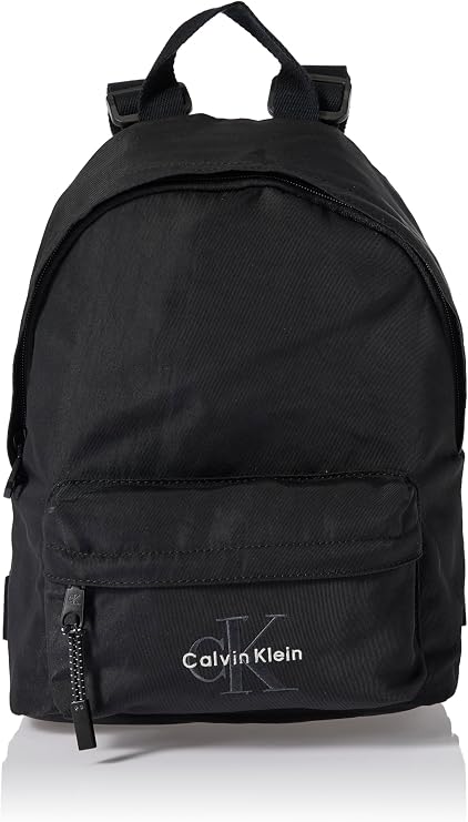 Calvin Klein Bold Small Round Backpack Erkek Sırt Çantası, Siyah, Tek Beden