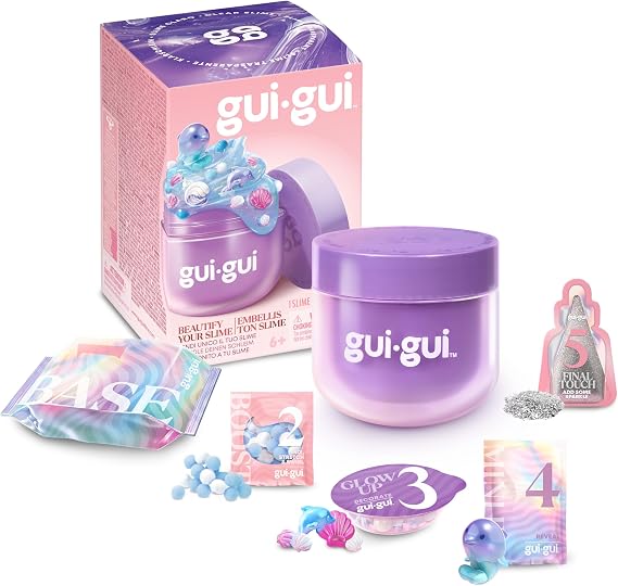GUI GUI Clear Slime Kit, Scented Slime with Glow-Up Beauty Ritual