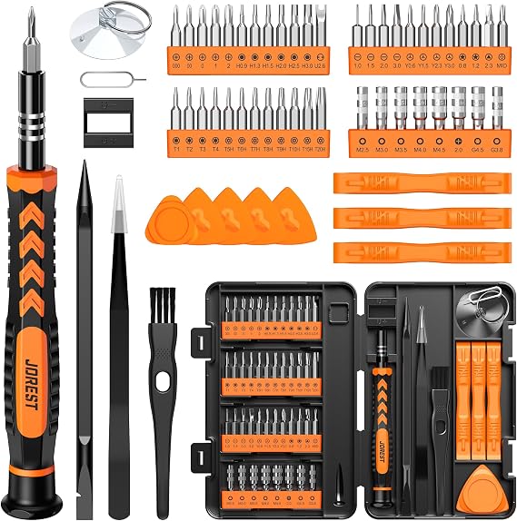 JOREST 59Pcs Small Precision Screwdriver Set with Torx T2, T3, T5, T6, T8