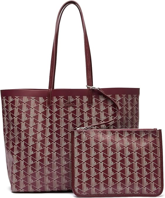 Lacoste NF4344ZE Jelly Coated Canvas Medium Tote Bag
