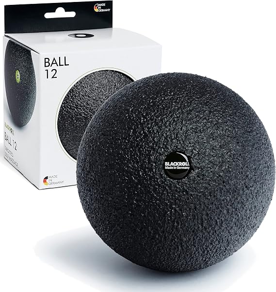 BLACKROLL BALL - Unisex Adult massage ball. For self-massage and fascia training. Black, 8/12 cm
