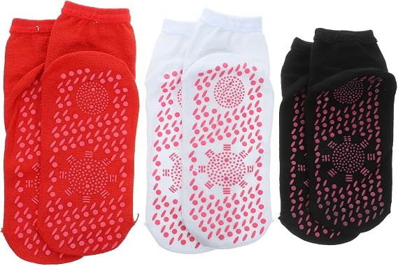 Winter Season Self Heating Socks 3 Pairs Mid-calf Wool Blend