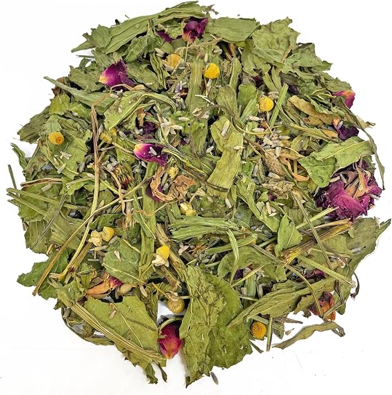 Bunny Bistro Chamomile & Lavender Salad 100g | 100% Natural Treat for Rabbits, Guinea Pigs & Small Animal, Enrichment for Bunnies, Boredom Busting