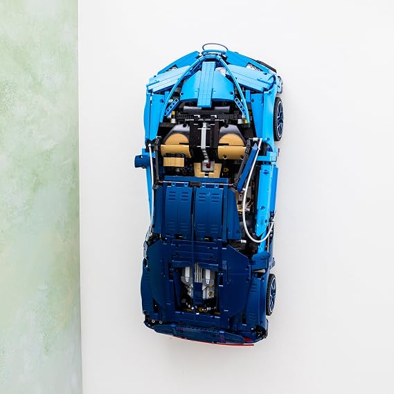 Wall Mount Bracket Compatible With Lego Technic Bugatti Chiron 42083 - Securely Display Your Car - Lego Set NOT Included