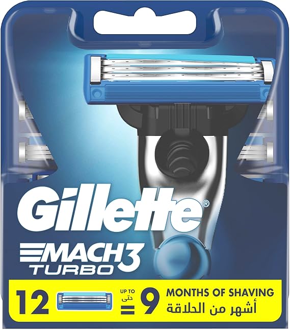 Gillette Mach3 Turbo Yedek Tıraş Bıçağı - 12'li