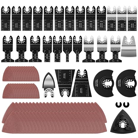 C P CHANTPOWER 112Pcs Oscillating Multi Tool Blades for Cutting & Sanding