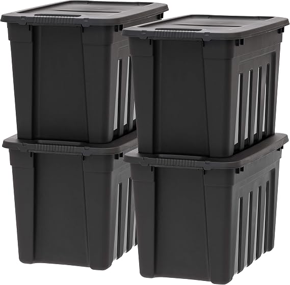 IRIS USA, Inc. UT-20 20 Gallon Utility Tote, Black